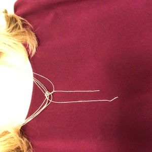 Rose gold colored choker